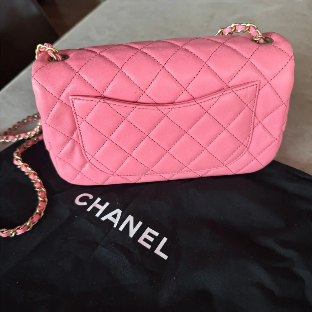 Chanel Lambkin Quilted Mini Pearl Crush Flap - Picture 5 of 9